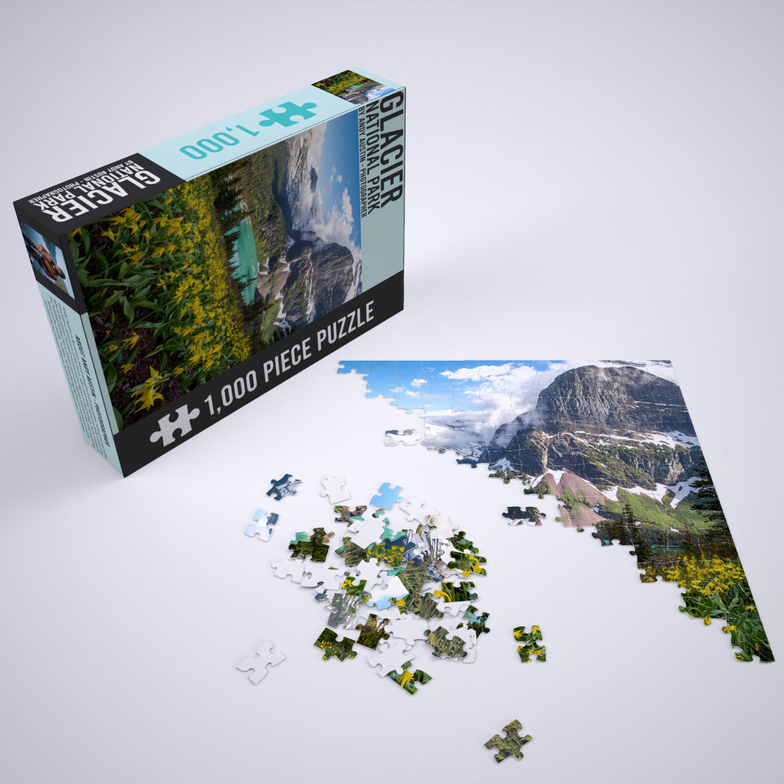 1,000 Piece Puzzle – Glacier National Park, Montana – Andy and the Van